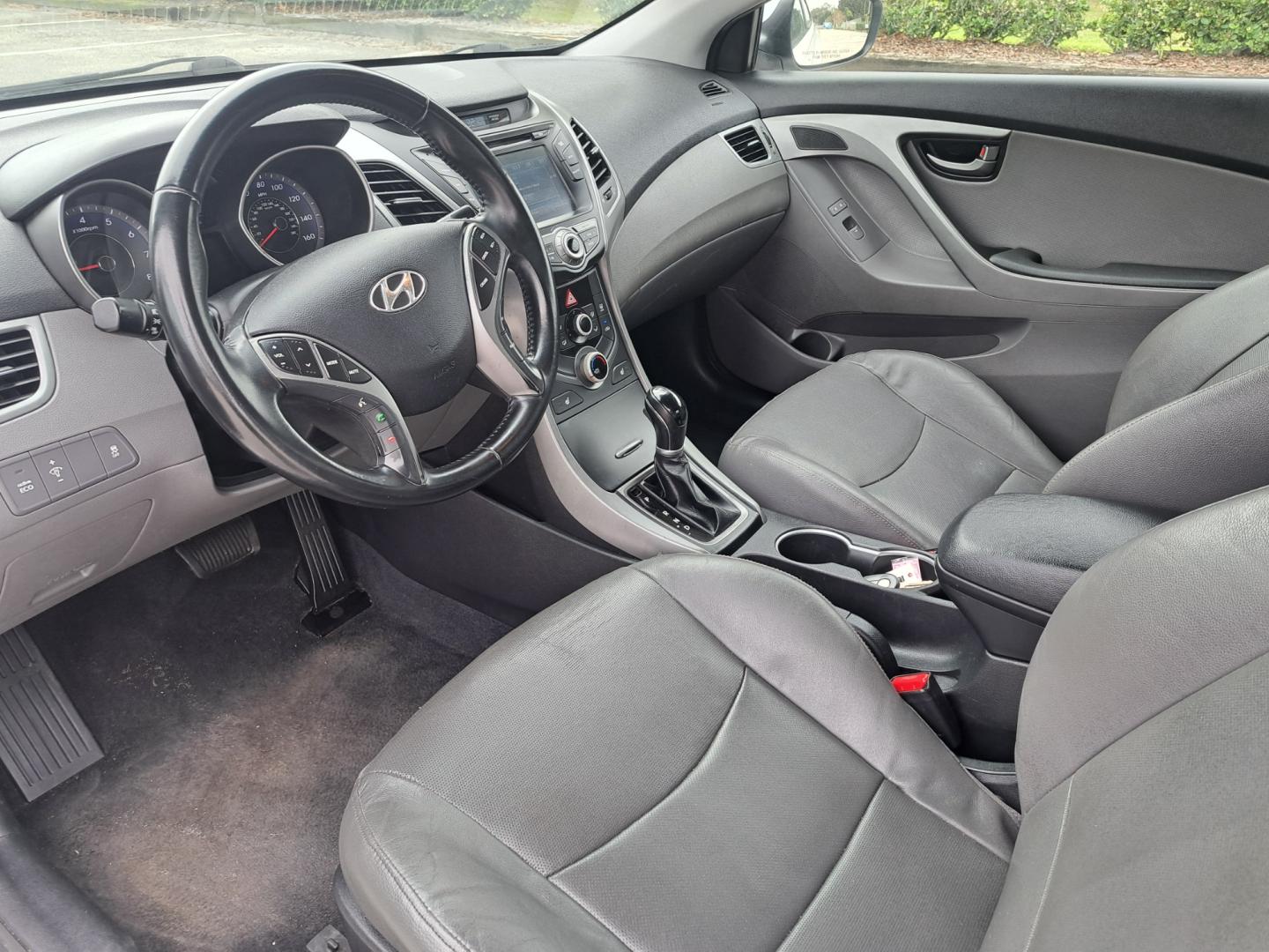 2014 White /BLACK Hyundai Elantra (KMHDH6AH3EU) , AUTOMATIC transmission, located at 1181 Aurora Rd, Melbourne, FL, 32935, (321) 241-1100, 28.132914, -80.639175 - Photo#3